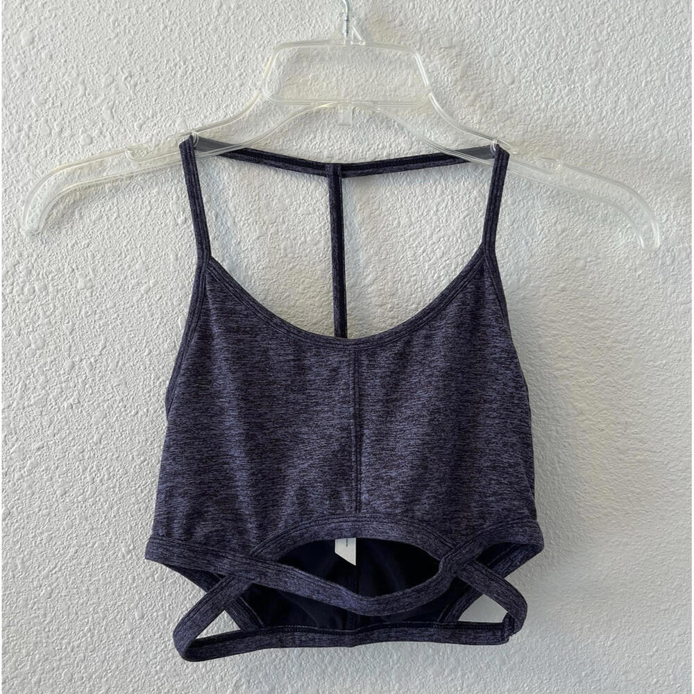 Free People FP Movement Sports Bra Size Small Purple Infinity Cutout T Back